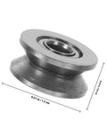 20 Pack V Groove Pulleys For Gate Tracks With Deep Groove Ball Bearings Heavy Duty Wear Resistant Roller Bearings 0.51 in diameter