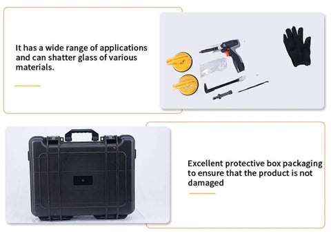 Portable Electric Drill Glass Cutter And Windshield Cutter Car Safety Hammer Emergency Escape Tool Kit components and case