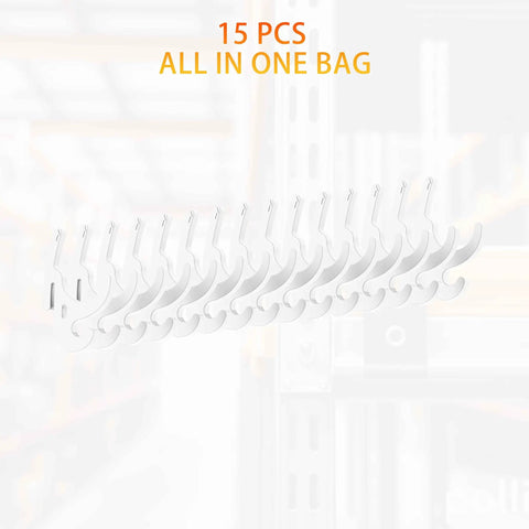 Glow In The Dark 2 In 1 Universal Hook Set For Industrial Storage Racks 55 Lb Capacity 15 Pack Tough Green Plastic