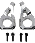 Beefy 31.8Mm CNC Aluminum Direct Mount Stem for dual crown DH and Surron bikes, 6061 alloy, black silver, bolts included