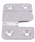 Heavy Duty Sectional Couch Connectors 40 Piece Set Featuring Grip Tight Interlock Design And Polished Silver Finish close-up of a single bracket.