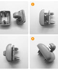 Two Pack Audi Inner Sun Visor Clips Upgrade Car Visor Holder Hook Keeps Your Sun Visor Firmly In Place, OE Style 8U0857562A