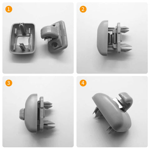 Two Pack Audi Inner Sun Visor Clips Upgrade Car Visor Holder Hook Keeps Your Sun Visor Firmly In Place, OE Style 8U0857562A