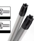 Extended Torx Screwdriver Kit Featuring 6 Pieces T10 To T30 With 420mm Long Magnetic Rod For Deep Reach Repairs In Engines And Electronics Perfect Gritty Tools For Tough Spots, steel torx bits