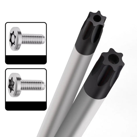 Extended Torx Screwdriver Kit Featuring 6 Pieces T10 To T30 With 420mm Long Magnetic Rod For Deep Reach Repairs In Engines And Electronics Perfect Gritty Tools For Tough Spots, steel torx bits