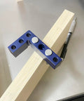 Heavy Duty Woodworking Square And Center Finder With An 11 32 Marking Hole designed to nail down precise layouts on wood.