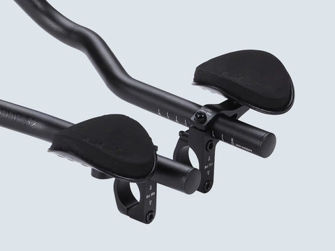 Aluminum Two-Piece Aero Bars For Road Bikes With 26/31.8 Mm Clamp, Easy Install Tri Bars To Improve Aero Position, Foam Pads