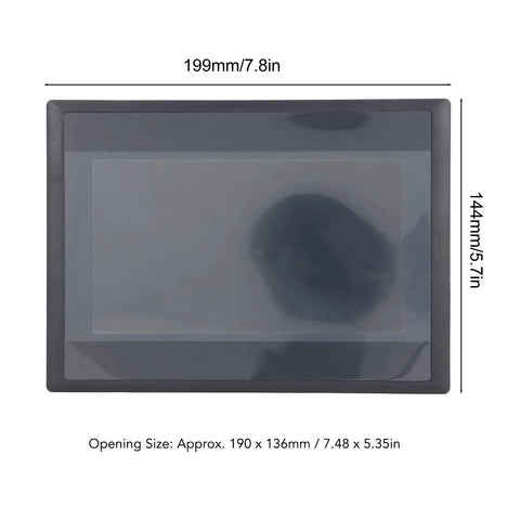 7 Inch TFT LCD Touchscreen Display for PLC Control, 24V DC Powered With 8 Relay Outputs, 800x480 Display, FX3U 20 40 48 MRT Compatible, industrial panel mount monitor with 199 x 144mm size