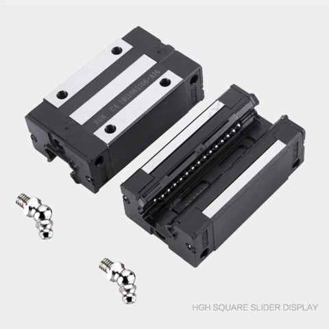 Beefy 2Pcs 20mm Square Linear Bearing Blocks for CNC Kits with Ball Bearings and Carriage Sliders HG20 HGR20 Style