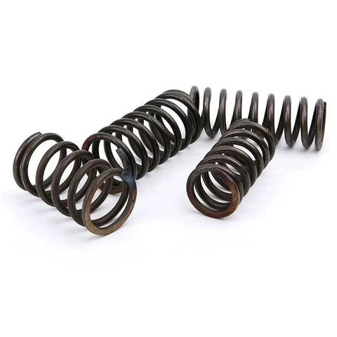 Black Spring Steel Compression Springs 10 Pcs Set Featuring 1mm Wire Diameter And 12mm Outer Diameter on a white background.