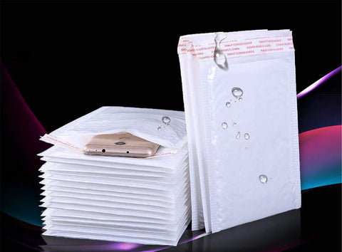25 Pack White 4x6 Bubble Lined Mailers Self Seal Padded Shipping Envelopes Waterproof Shockproof Dustproof Durable Poly Mailers