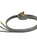 30-Amp Dryer Power Cord, 3 Prong 3-Wire With Closed Eyelet Connectors, 5-Foot Copper Wire for Heavy-Duty Appliance Installations