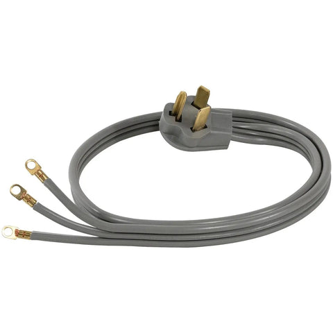 30-Amp Dryer Power Cord, 3 Prong 3-Wire With Closed Eyelet Connectors, 5-Foot Copper Wire for Heavy-Duty Appliance Installations