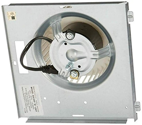 Replacement 115V Motor Assembly for Ventilation Fans, 1550 RPM, 1.2 Amps, showing 1/4 Inch Shaft and two mounting studs.