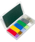 360 Piece 18650 Battery Sleeves And Flat PVC Heat Shrink Tubing Kit With Self Adhesive Insulator Rings Cyan For Safe Battery Insulation Quick Install And Durable PVC Wraps in storage box