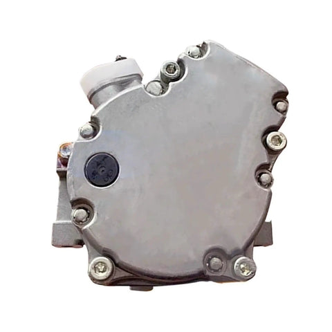 Plug And Play Electric AC Compressor For Nissan Leaf EV High Voltage Direct Swap Scroll Type OE 926001MG0A top view showing metal casing and fittings