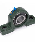 Two Pack Pillow Block Bearings UCP206-19 Bore 1-3/16 In With Cast Iron Base Self Aligning Chrome Sealed Bearings