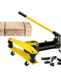 Pro Grade Knuckle Buster Heavy Duty Manual Hydraulic Pipe Bender And Six Ton Tube Bender with ductile iron molds and storage box.