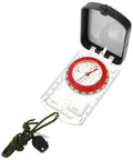 Multi Function Hiking Compass With Luminous Scale, Mirror, And Ruler For Camping And Survival Portable Outdoor Orienteering Tool