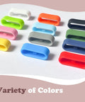Dope Vivid Silicone Band Keeper with Magic Band Locks, multicolor variety for Disney Magic Bands and more, 12 pieces