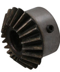Two Piece Modulus 2 Bevel Gear Set With 20 Teeth 14mm Bore 90 Degree Tapered Bevel Made From 45 Steel Beefy Heavy Duty Gear