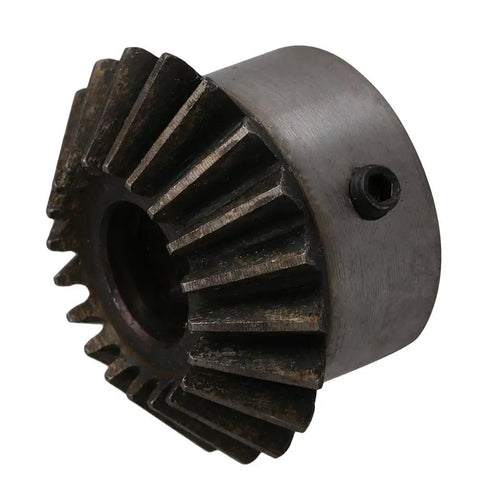 Two Piece Modulus 2 Bevel Gear Set With 20 Teeth 14mm Bore 90 Degree Tapered Bevel Made From 45 Steel Beefy Heavy Duty Gear
