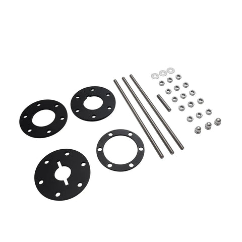 Strut Compressors Shock Spring Tool For M8 Softail Models Preload Adjuster with discs, rods, nuts, and washers