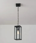 Outdoor Pendant Light One Light In Matte Black With Clear Glass Shade E26 Base Socket Ceiling Hanging Fixture For Porch Or Kitchen Island Dope Modern Vintage Vibe Bulb Not Included