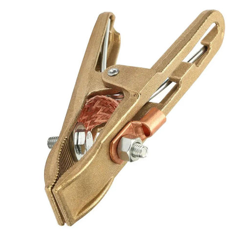 500A Welding Ground Clamp Copper Grip Brass A Shape Earth Clamp For MIG TIG ARC Welding Machines