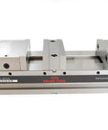 Badass 6 Inch Double Station CNC Milling Machine Vise with dual sliders and precision steel for high clamping force.