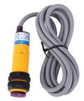 JYIO 10 Pack Infrared Photoelectric Switch Diffuse Reflection Sensor Module with connected 1.1m cable, side view