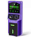 SUNMAY 7-in-1 Stud Finder Wall Scanner with Laser Level showing LED display and level bubble feature.