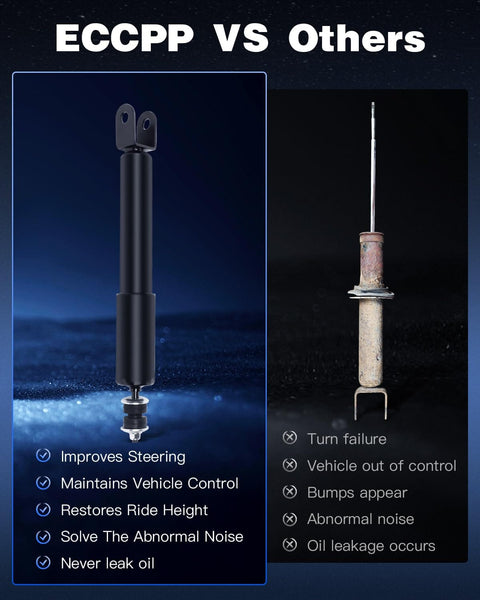 Chevy Front Shock Absorber Kit 2 Piece Front Shocks For Avalanche 1500 2002 2006 GMC Sierra 1500 4WD AWD comparison image