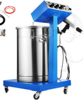 Industrial Powerhouse Electric Powder Coating Machine Equipped With Electrostatic Spray Gun For Slick Metal Results Featuring Badass Long Lasting Rust Defense And Corrosion Resistance with stainless steel barrel and control panel.