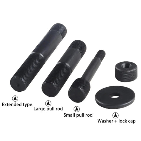 Hole Opener Accessory Kit With Large And Small Tie Rods And Washers For Syk8A Syk8B And Syk15 Punching Machines Pro Grade Heavy Duty Industrial Set For Versatile Hole Punching Operations, black rods and washer