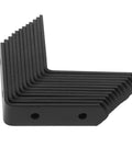 Heavy Duty L Shaped Corner Brackets 12 Pack Stainless Steel Right Angle Braces Black For Cabinet Shelves And Furniture Connections