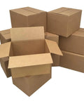 Brown Corrugated Cardboard Mailer Box With Lids For Small Items 5.7x3.3x4.1in Single Wall 32 Lb Per Sq In Eco Friendly Moving Supplies