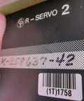 Shop Ready Refurbished R Servo 2 Spindle Motor K 258637-42 label with part number and barcode on packaging.