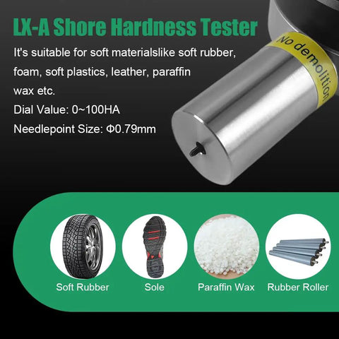 Digital Durometer Type A With Stand For Accurate Rubber Plastic And Leather Hardness Testing Pro Grade Hardness Tester