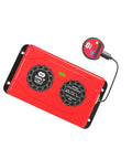 Smart Active Balancer For 6S 1A Li Ion And LiFePO4 Packs in red with Bluetooth sync module for battery management.