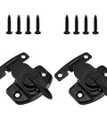 Sturdy Spring Table Locks Pair Designed Tight For Snappy Folding, Heavy Duty Zinc Alloy Drop Leaf Buckle Connectors For Expandable Dining Tables, No Fuss Rust Proof Furniture Hardware Installation Kit with screws.