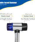 Handy Mini Rubber Mallet 25mm Double Faced Hammer With Soft And Hard Nylon Head No Marring Go To Tool For Jewelry Making