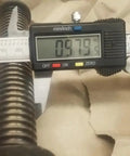 Digital caliper measuring threaded rod from Replacement Rod And Nut Kit For 12,000 Pound Ram Pro Series Square Trailer Jacks 10K To 12K Lift