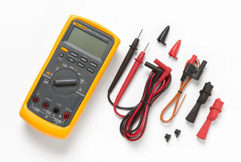 Beefed Up Pro Grade Industrial Digital Multimeter For Troubleshooting With 1000 Volt AC DC Range, includes TL75 leads, AC175 clips.