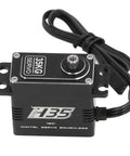Hella Precise 35kg Digital Servo Motor With Rock Solid Metal Gears For RC Cars Drones And Robot Builds featuring a black brushless servo motor.