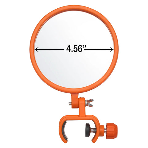 Front view of Expandable Inspection Mirror On A Pole For Roofs Gutters Ductwork Under Vehicle And Car Inspections Retractable Security Mirror On A Stick