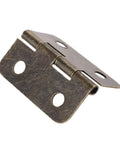 Sturdy Rotating Concealed Hinge Set 4 Pack 30x26mm Iron Vintage Style Furniture Hinges Closeup View
