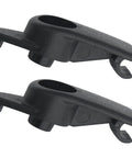 Sun Visor Clip Holder Retainer Replacement For C5 Corvette 1997-2004 10411051, pair of black OEM style clips, exterior view