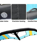 Inflatable Wing Foil For Water And Snow Sports With Pump And Backpack, Wingsurfer Kite for hydrofoil boards, detail view