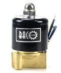 One Quarter Inch Brass Electric Solenoid Valve 110V AC Normally Closed NPT Thread No-fuss Setup, Durable Brass Build